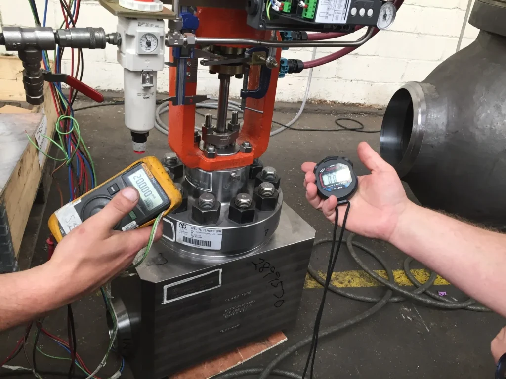 Testing industrial measurement equipment