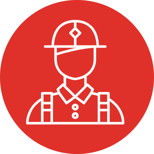 Construction worker icon design